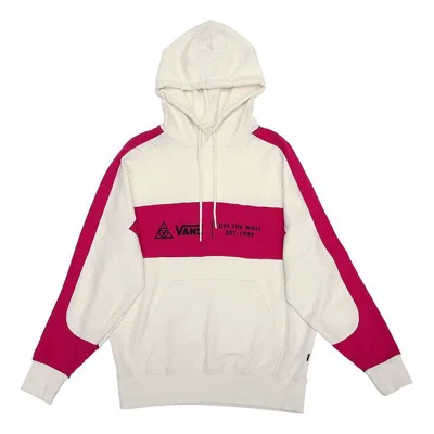 Vans (wmns)  Colorblock Pullover Hoodie 'white Red' In Neutral