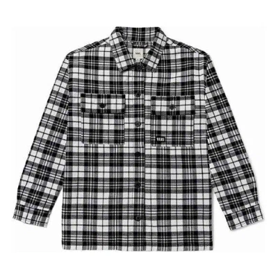 Vans (wmns)  Contrasting Colors Plaid Lapel Shirt Jacket Black