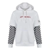 Vans (wmns)  Logo Embroidered Checkerboard Print Hoodies 'white Black'