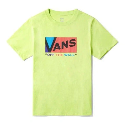 Vans (wmns)  Logo Printing Round-neck Yellow In Green