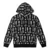 Vans (wmns)  Printed Long Sleeve Hoodie 'black White'