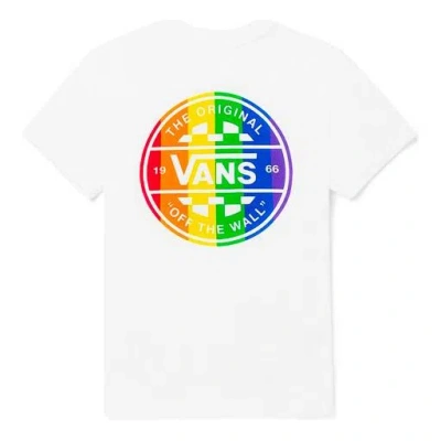 Vans (wmns)  Rainbow Alphabet Printing Round Neck Short Sleeve White