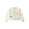 Vans (wmns)   The Monsters Labubu Knit Cardigan 'white Red' In Neutral