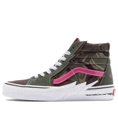 Vans (wmns)  X Aape Sk8-hi Volt 'green White Pink' In Multi
