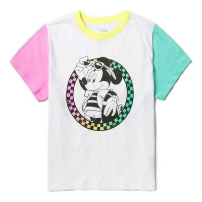 Vans (wmns)  X Disney Crossover Printing Mickey Round Neck Short Sleeve White In Multi