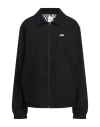 Vans Woman Jacket Black Size L Cotton, Polyester In Black