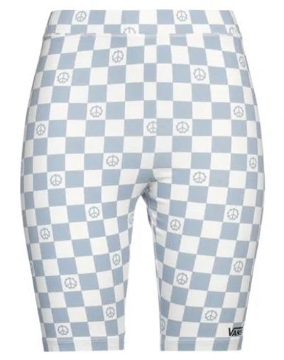 Vans Woman Shorts & Bermuda Shorts Pastel Blue Size S Cotton, Elastane