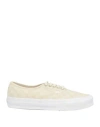 Vans Woman Sneakers Beige Size 7.5 Textile Fibers In Suede Off White
