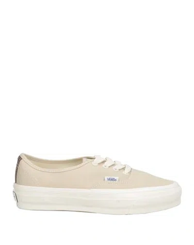 Vans Woman Sneakers Beige Size 8 Textile Fibers In Neutral