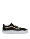 Vans Woman Sneakers Black Size 5 Leather, Textile Fibers In Black