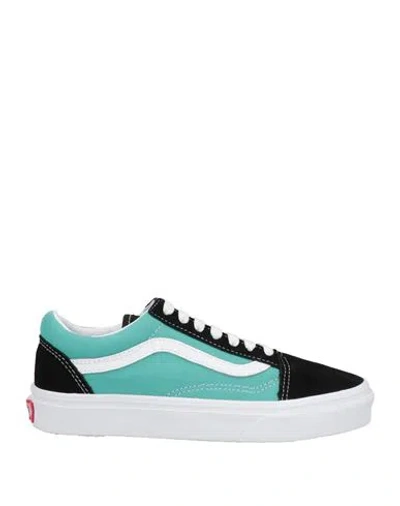 Vans Woman Sneakers Black Size 5 Leather, Textile Fibers