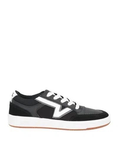 Vans Woman Sneakers Black Size 5.5 Leather, Textile Fibers