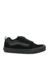Vans Woman Sneakers Black Size 7 Leather In Black