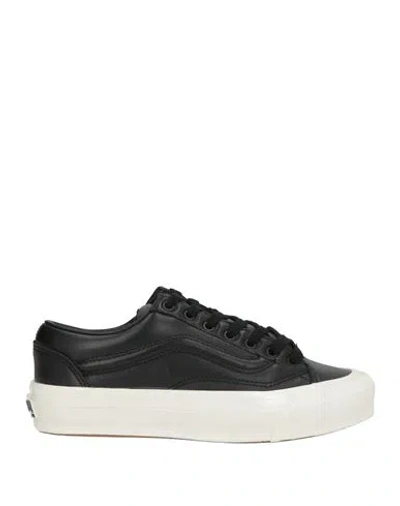 Vans Woman Sneakers Black Size 6.5 Leather