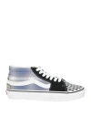 Vans Woman Sneakers Black Size 6.5 Textile Fibers, Soft Leather In Black