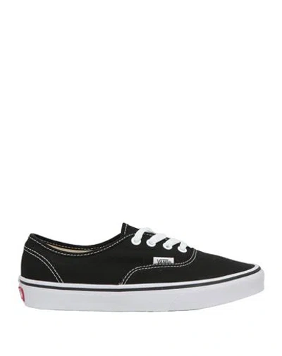 Vans Woman Sneakers Black Size 7 Textile Fibers