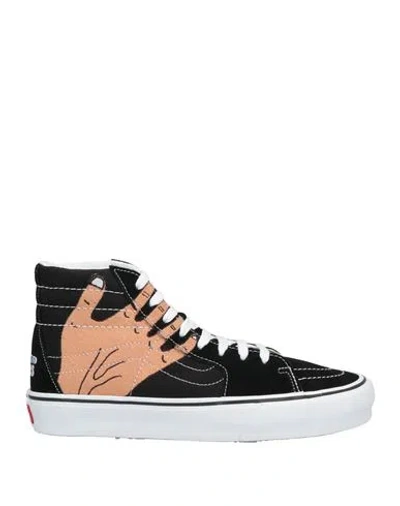 Vans Vault Woman Sneakers Black Size 8 Leather, Textile Fibers