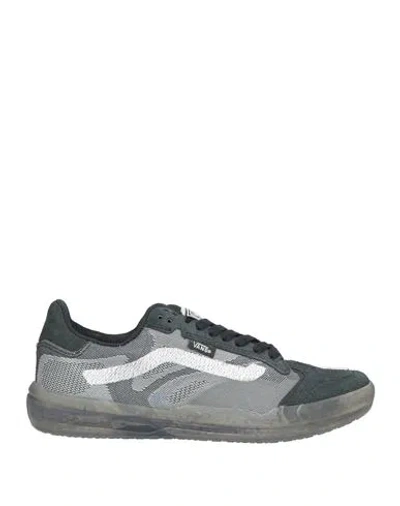Vans Woman Sneakers Black Size 8 Leather, Textile Fibers