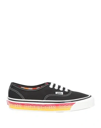 Vans Woman Sneakers Black Size 9 Textile Fibers