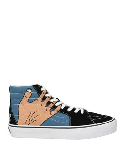 Vans Woman Sneakers Black Size 9 Leather, Textile Fibers