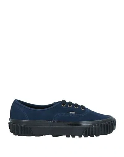 Vans Woman Sneakers Blue Size 9 Soft Leather