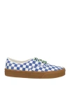 Vans Woman Sneakers Blue Size 7.5 Textile Fibers In Blue