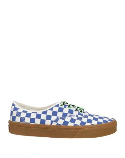 Vans Woman Sneakers Blue Size 7.5 Textile Fibers