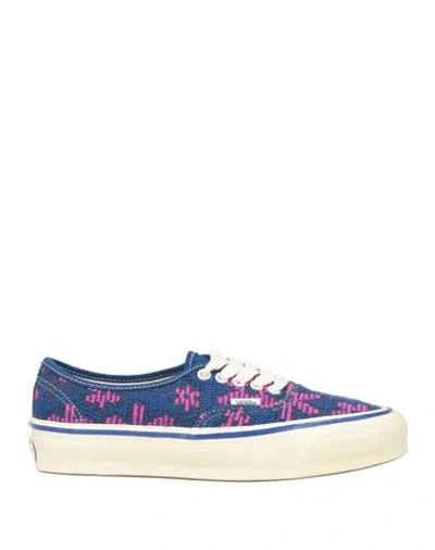 Vans Woman Sneakers Blue Size 7.5 Textile Fibers