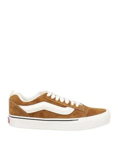 Vans Woman Sneakers Camel Size 6.5 Pigskin In Brown