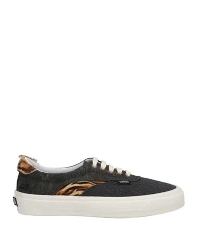 Vans Woman Sneakers Charcoal Size 8 Leather, Textile Fibers In Gray