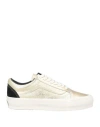 Vans Woman Sneakers Gold Size 8 Leather In Gold