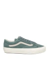 Vans Woman Sneakers Green Size 8 Leather In Green
