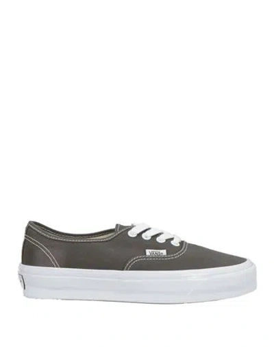 Vans Woman Sneakers Grey Size 7.5 Textile Fibers In Gray