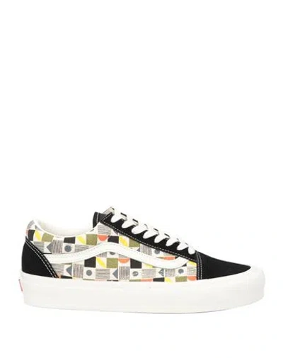 Vans Woman Sneakers Ivory Size 7 Leather, Textile Fibers In White