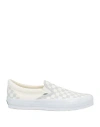 Vans Woman Sneakers Ivory Size 7.5 Textile Fibers In White