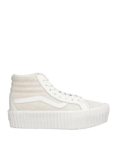 Vans Woman Sneakers Ivory Size 8 Leather