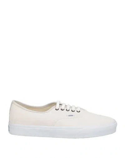 Vans Woman Sneakers Ivory Size 8 Soft Leather In White