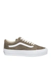 Vans Woman Sneakers Khaki Size 7.5 Pigskin In Multi