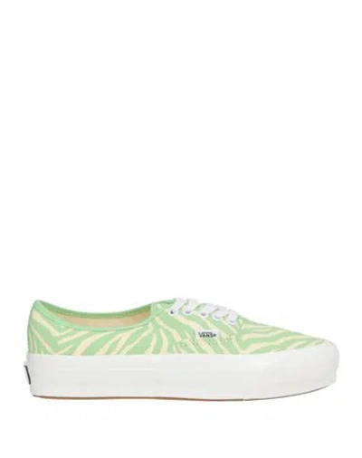 Vans Woman Sneakers Light Green Size 8 Textile Fibers In Multi