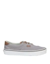 Vans Woman Sneakers Light Grey Size 8 Leather, Textile Fibers In Gray