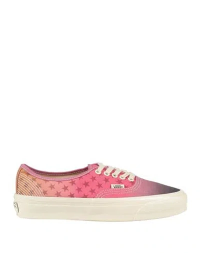 Vans Woman Sneakers Magenta Size 6 Textile Fibers In Multi