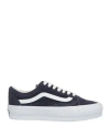 Vans Woman Sneakers Midnight Blue Size 8 Leather In Blue