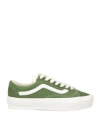 Vans Woman Sneakers Military Green Size 7.5 Leather