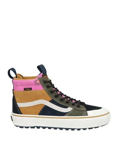 Vans Woman Sneakers Mustard Size 9 Soft Leather In Yellow