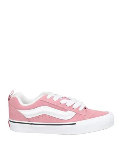 Vans Woman Sneakers Pink Size 6.5 Leather, Textile Fibers