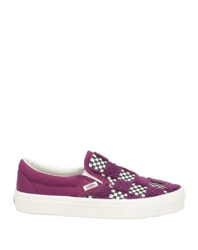 Vans Woman Sneakers Purple Size 9 Textile Fibers