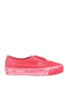 Vans Woman Sneakers Red Size 9 Textile Fibers