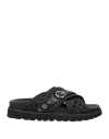 Vans Woman Sneakers Silver Size 8 Leather In Black
