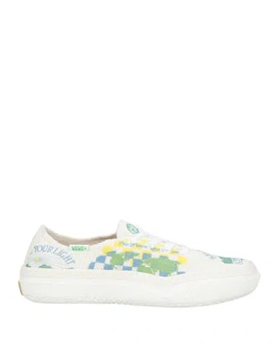 Vans Woman Sneakers White Size 9 Textile Fibers