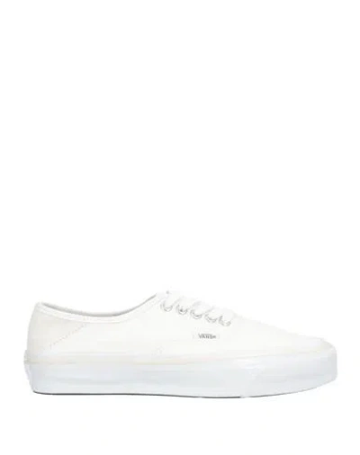 Vans Woman Sneakers White Size 8 Textile Fibers